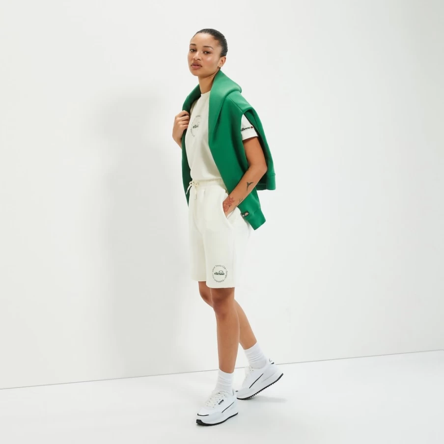 Ellesse Women's Off White Fontansa Short - Unisex Style Comfort Fit