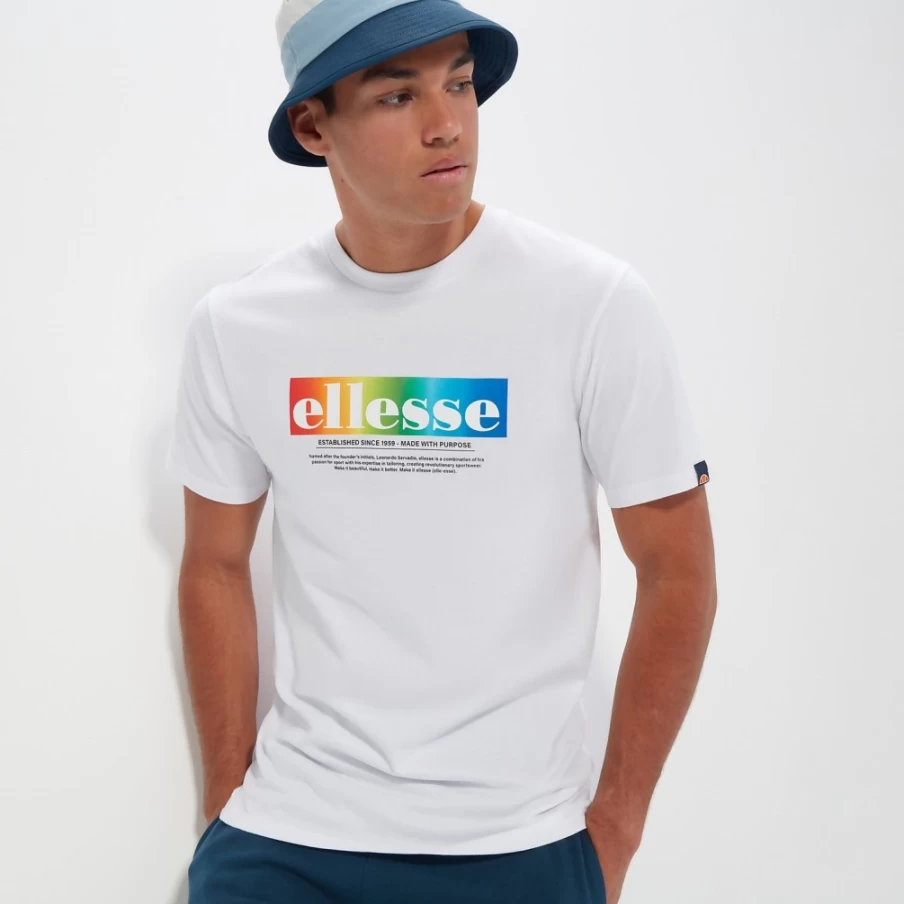 Ellesse Men's Allegrio White Short Sleeve T-Shirt