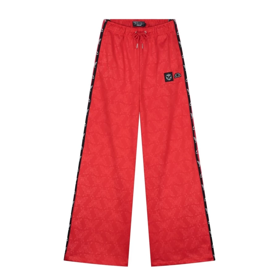 Women's Ellesse Red Track Pants - Tomorrowland Collaboration Sportswear