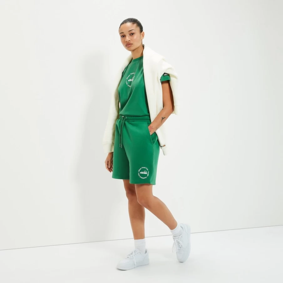 Ellesse Women's Green Fontansa Short - Stylish & Comfortable Activewear