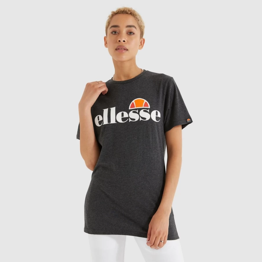 Ellesse Women's Grey Albany T-Shirt - Casual Short Sleeve Top