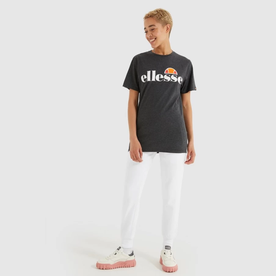 Ellesse Women's Grey Albany T-Shirt - Casual Short Sleeve Top