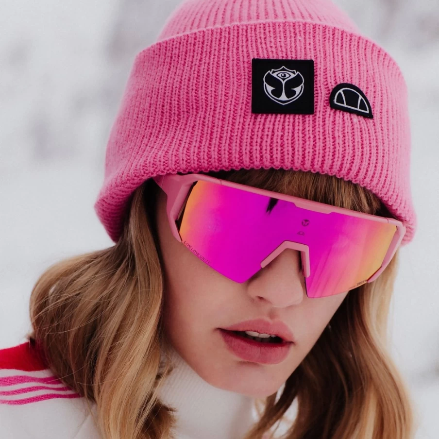 Ellesse Pink Beanie | Tomorrowland X Ellesse Collaboration Winter Hat