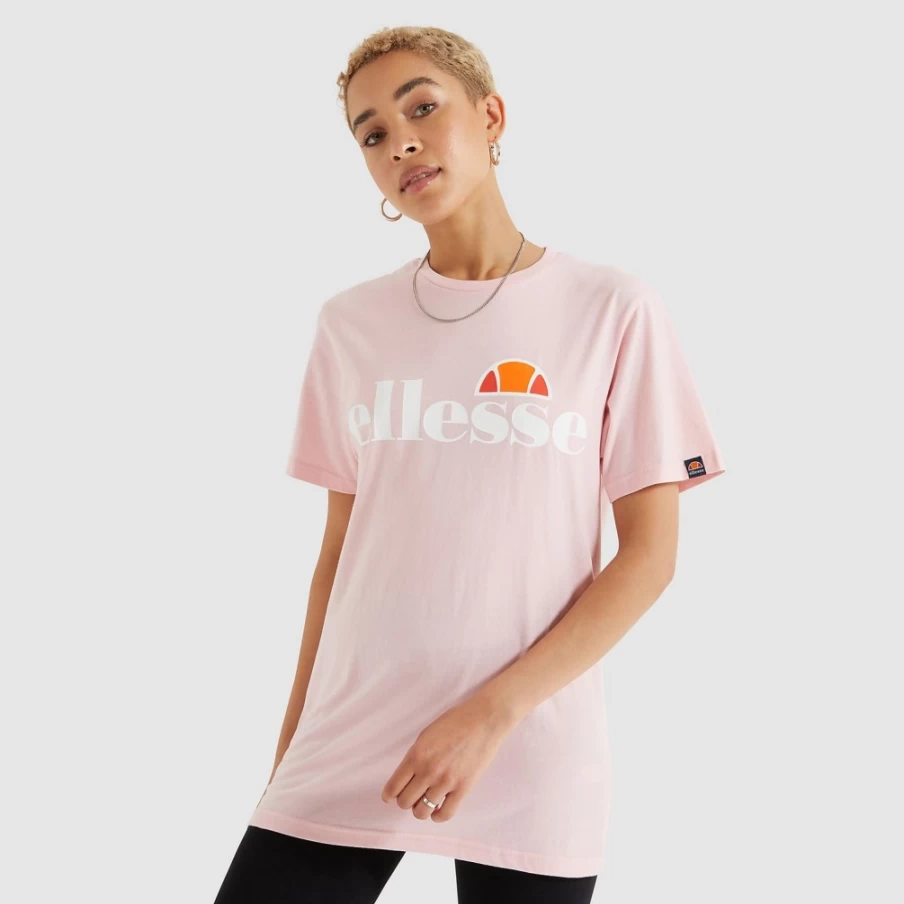Ellesse Women's Pink Albany T-Shirt - Lightweight Casual Comfort Fit