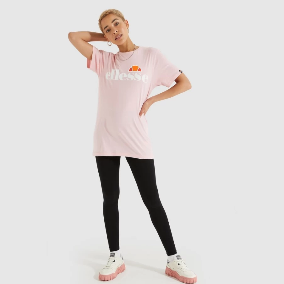 Ellesse Women's Pink Albany T-Shirt - Lightweight Casual Comfort Fit