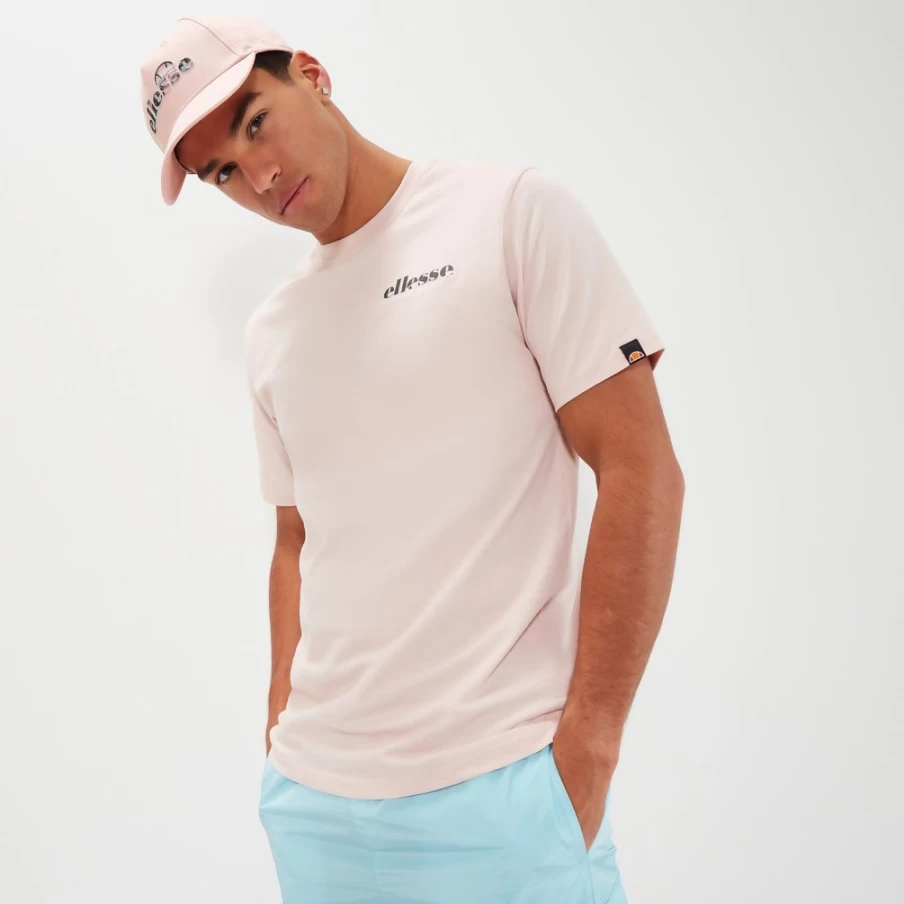 Ellesse Men's Light Pink Drevino Short Sleeve T-Shirt