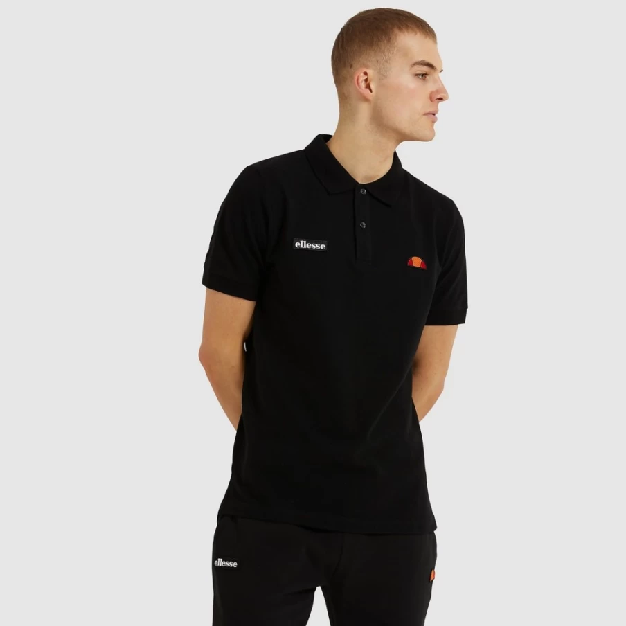 Ellesse Men's Black Montura Polo Shirt