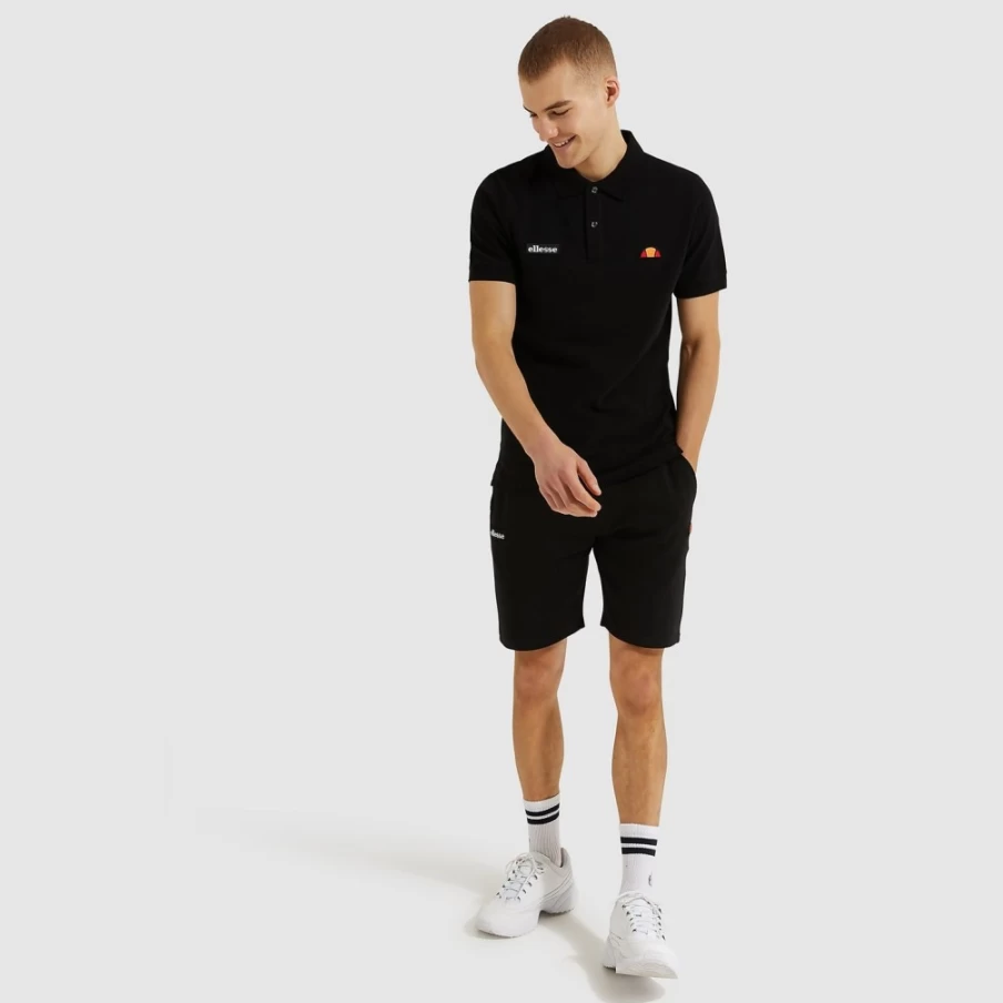 Ellesse Men's Black Montura Polo Shirt