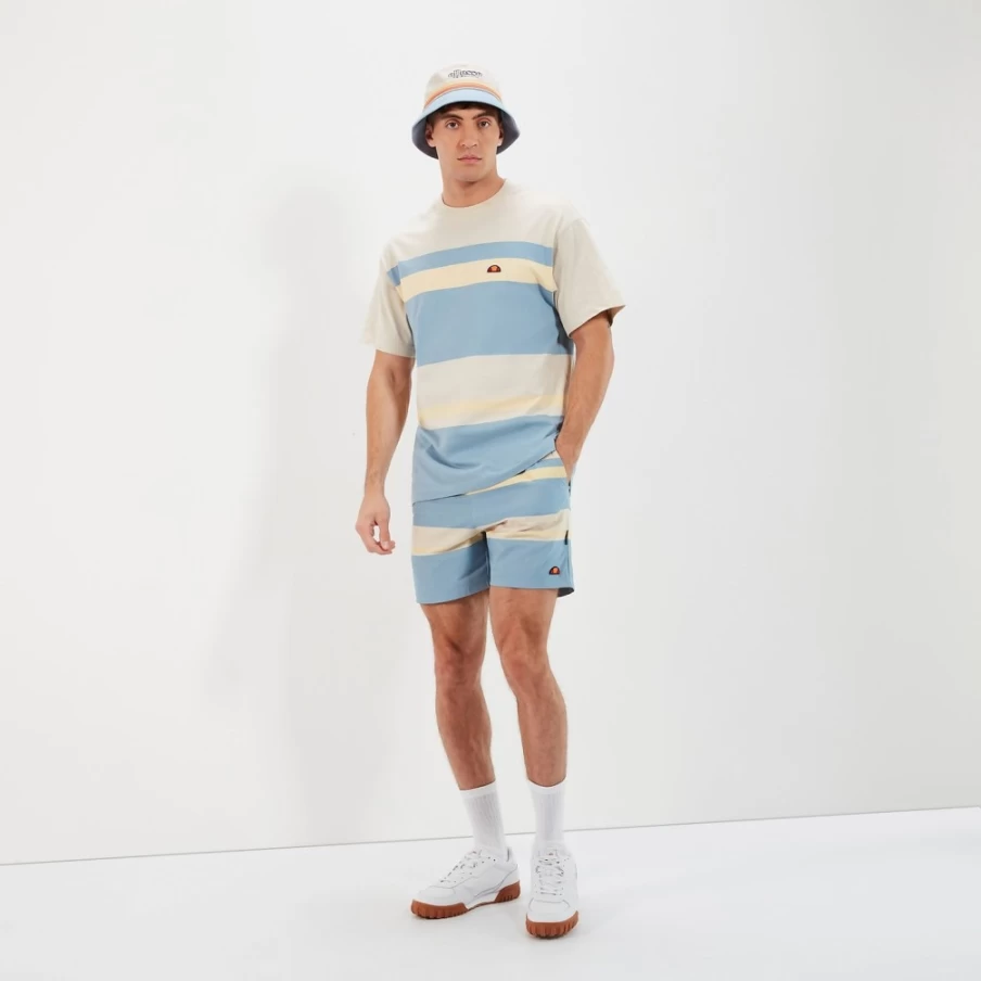 Ellesse Men's Thermo Swim Shorts - Beige/Blue Quick-Dry Beachwear