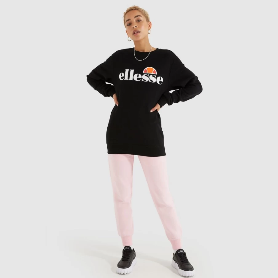 Ellesse Women's Black Agata Sweatshirt - Casual Pullover Hoodie