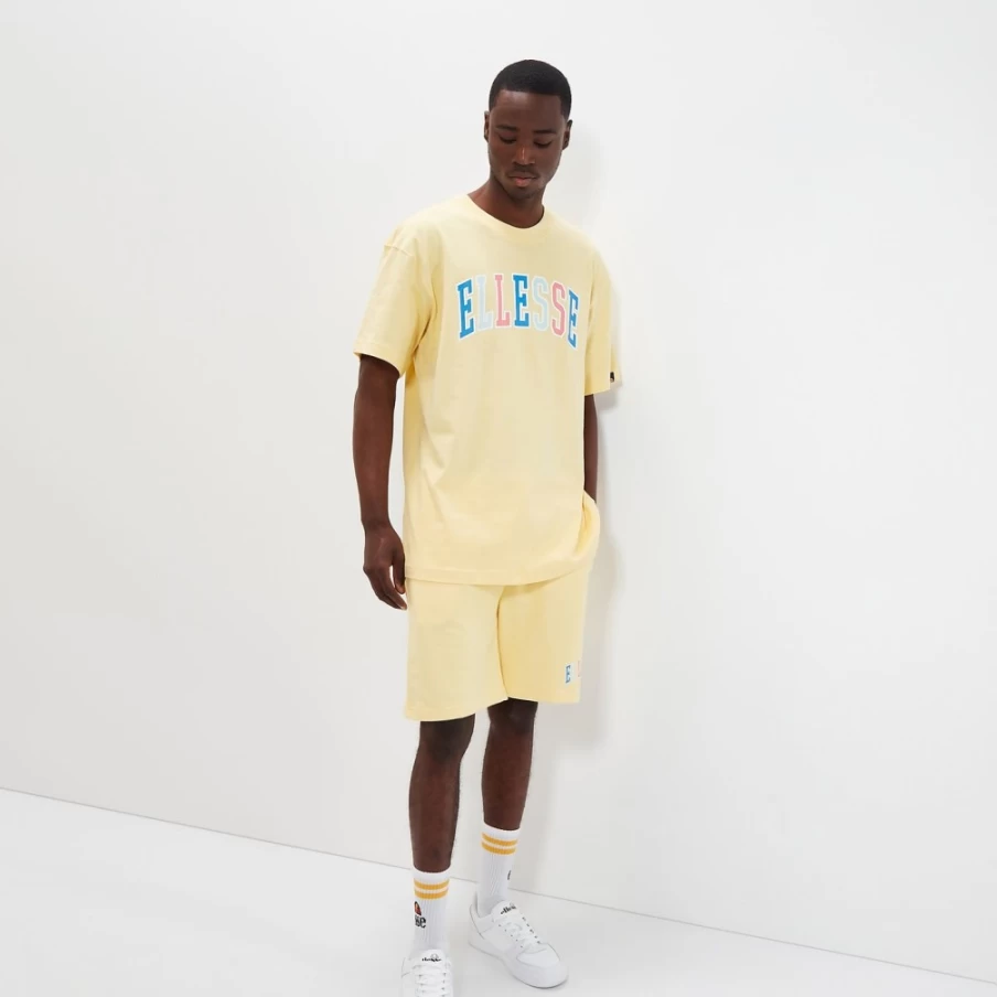 Ellesse Women's Light Yellow Calipsi T-Shirt - Unisex Fit Tee