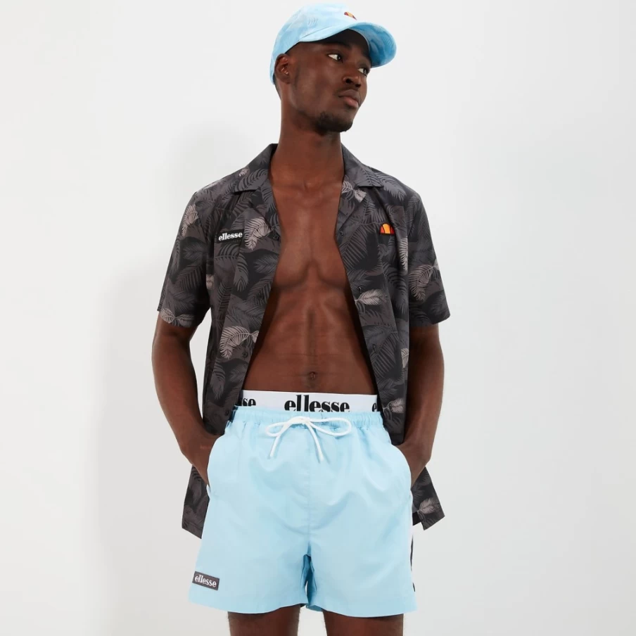 Ellesse Men's Light Blue Solara Swim Shorts for Swimming & Beach