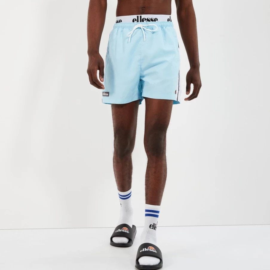 Ellesse Men's Light Blue Solara Swim Shorts for Swimming & Beach