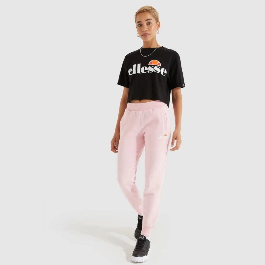 Ellesse Women's Black Alberta Cropped T-Shirt