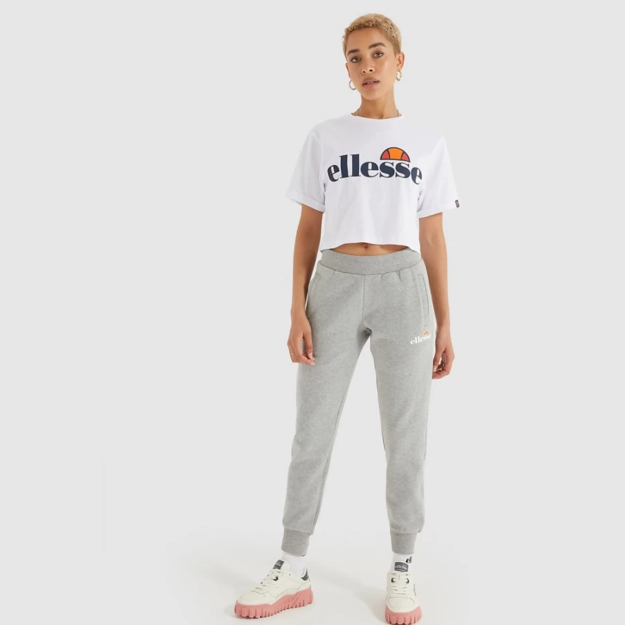 Ellesse Women's Alberta Cropped T-Shirt in White - Stylish Casual Top