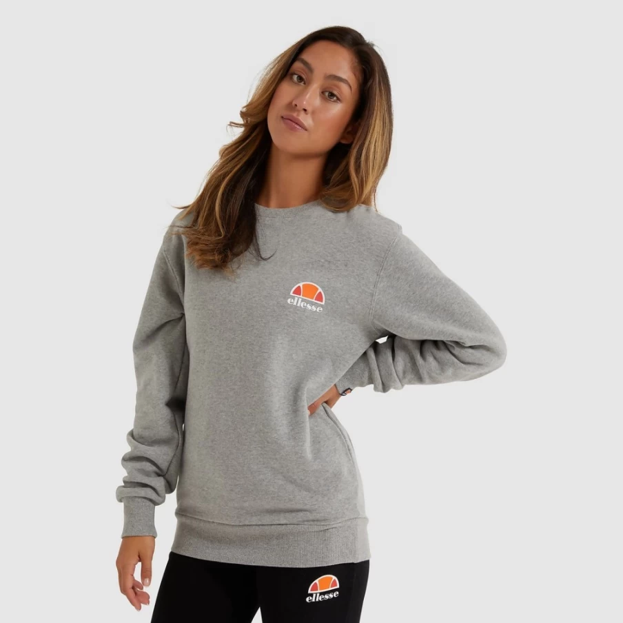 Ellesse Women's Grey Haverford Sweatshirt - Casual Pullover Hoodie