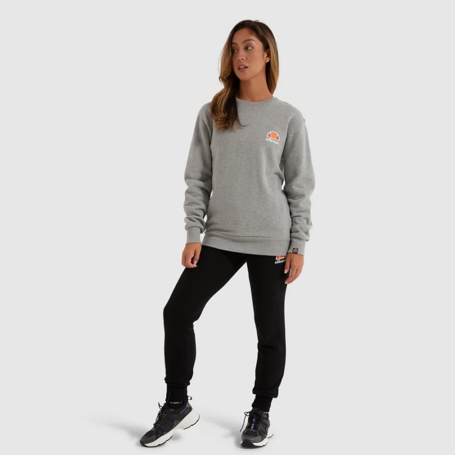 Ellesse Women's Grey Haverford Sweatshirt - Casual Pullover Hoodie