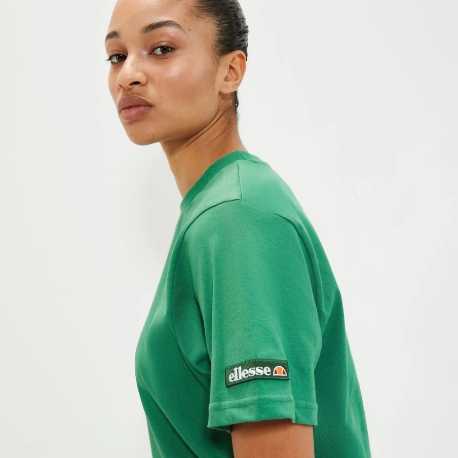 Ellesse Women's Green Melodi Tee Unisex Fit Casual T-Shirt